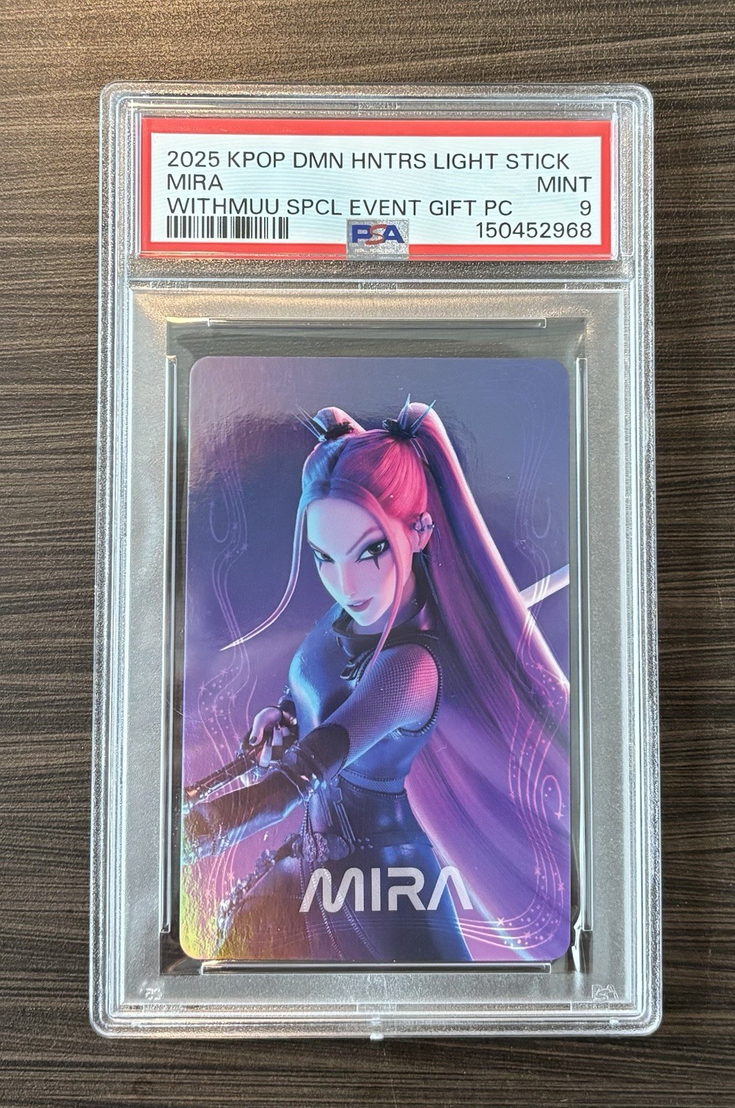 2025 KPOP Demon Hunters MIRA Withmuu Special Event Gift PC PSA 9