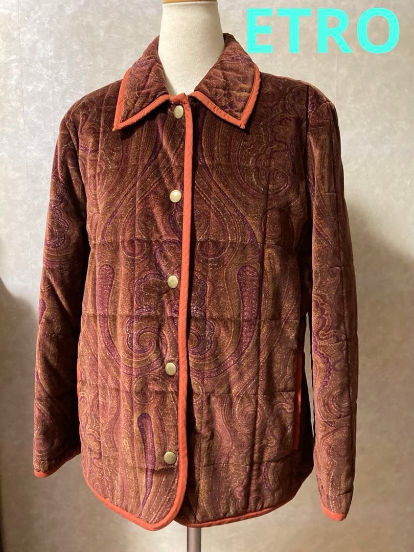 Etro Women Jacket Paisley Quilted Limited Edition VHTF Designer Collection Popul