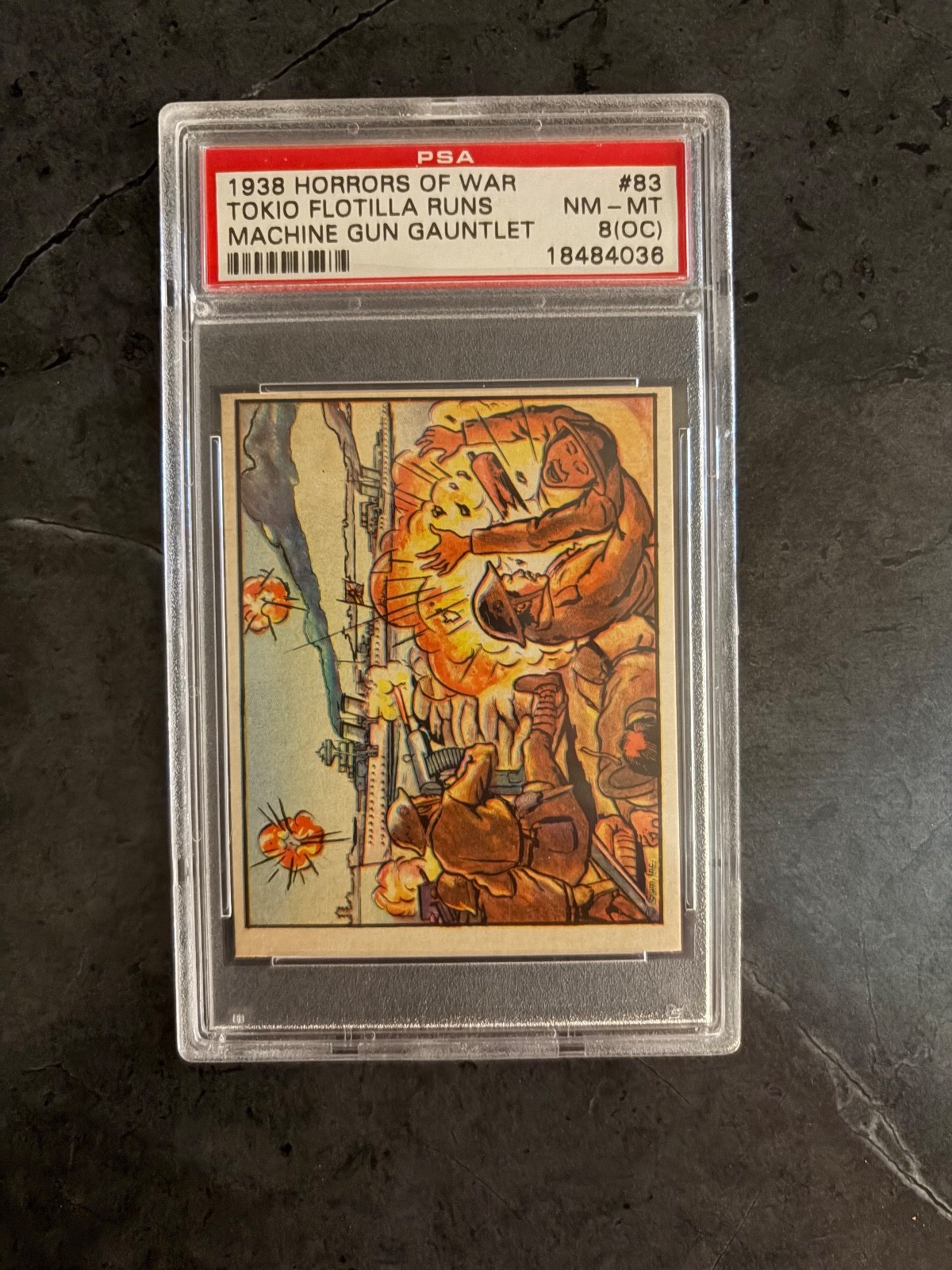 1938 Horrors of War #83 PSA Graded 8 (OC)