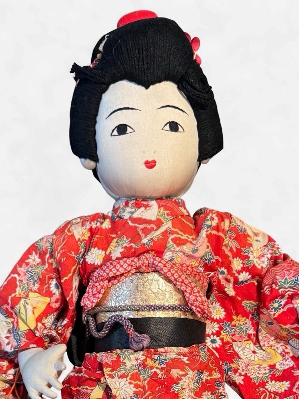 Rare vintage German artist Willy Seiler Japanese  geisha cloth doll