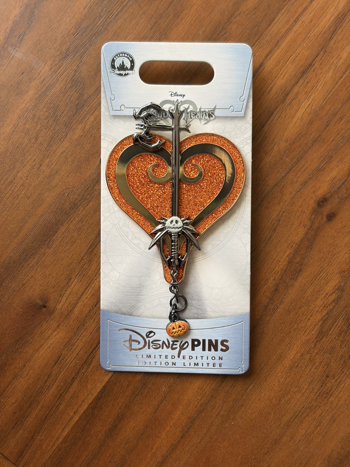 Disney Nightmare Before Christmas Kingdom Hearts Jack Skellington Keyblade Pin