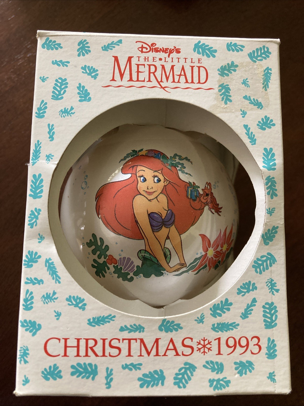Schmid Collectors Gallery Disney Little Mermaid 1993 Christmas Ornament ~ EUC