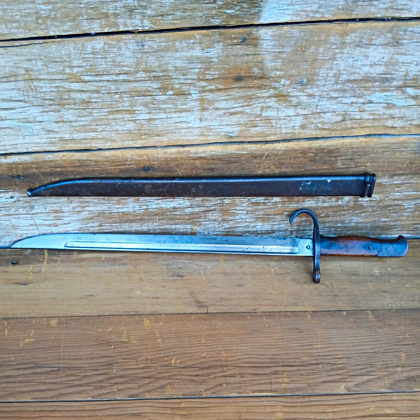  Pre WWII Japanese Arisaka Type 30 Bayonet Scabbard Ser. # 8178 Kokura Arsenal
