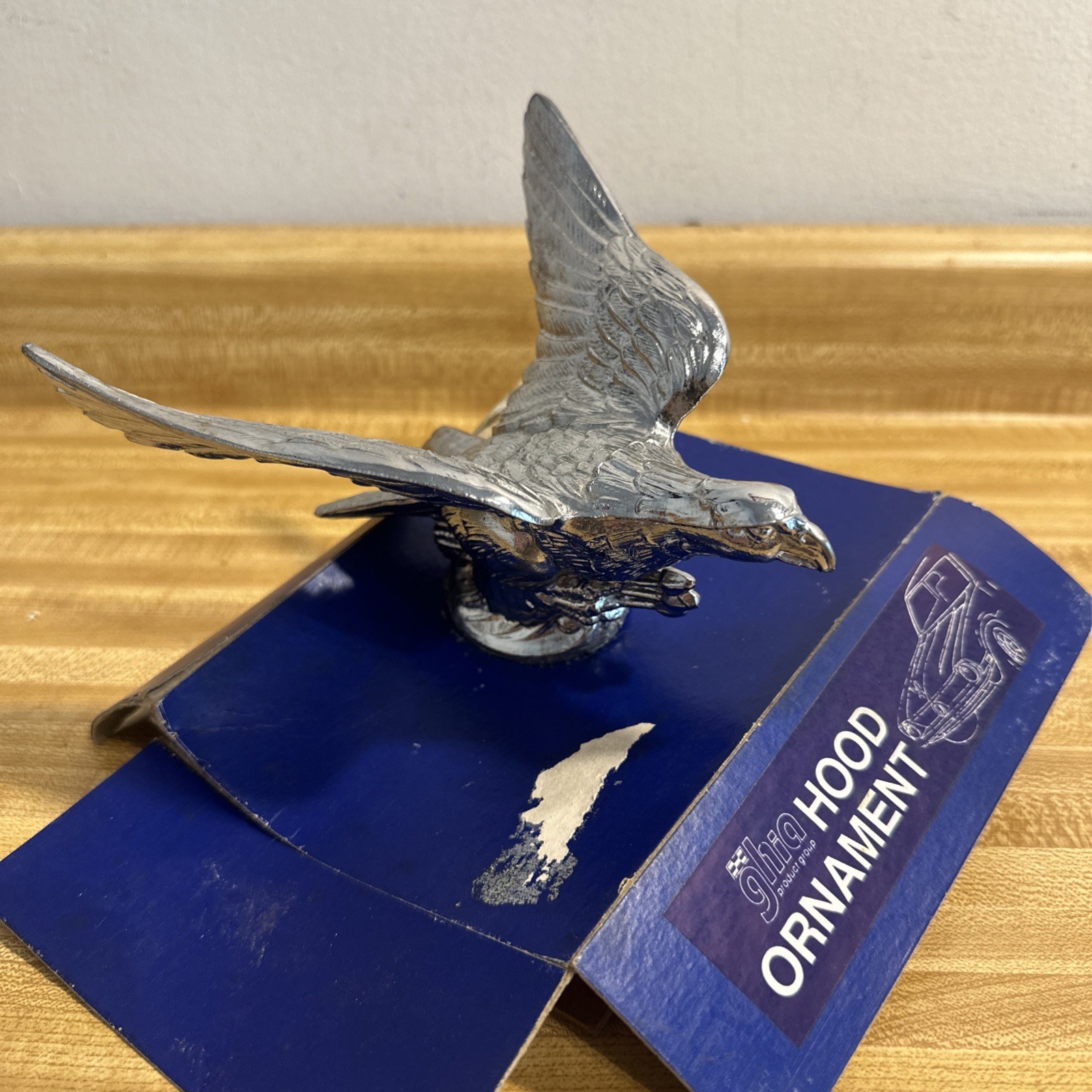 Vintage NOS GHIA Rare Eagle Radiator Cap Hood Ornament Rat Rod New Old Stock 
