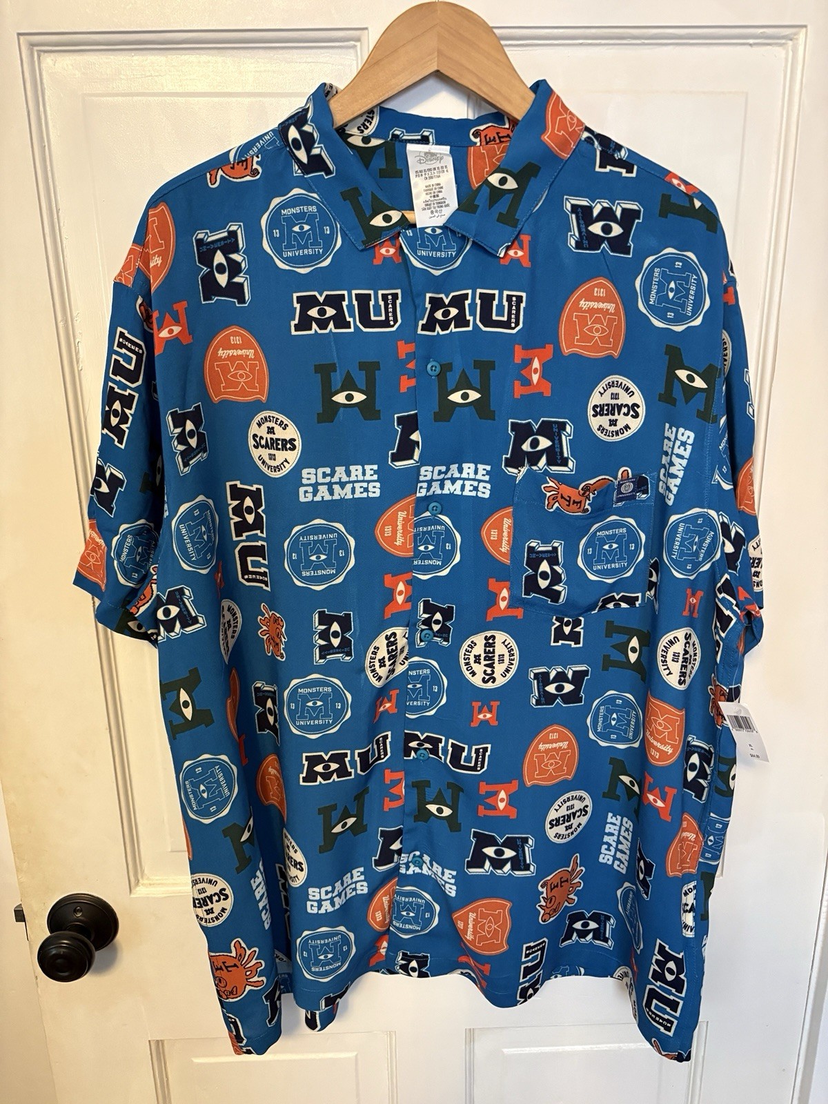 Disney Pixar Monsters University Shirt, Scarers Games, Men\'s Size XL NWT
