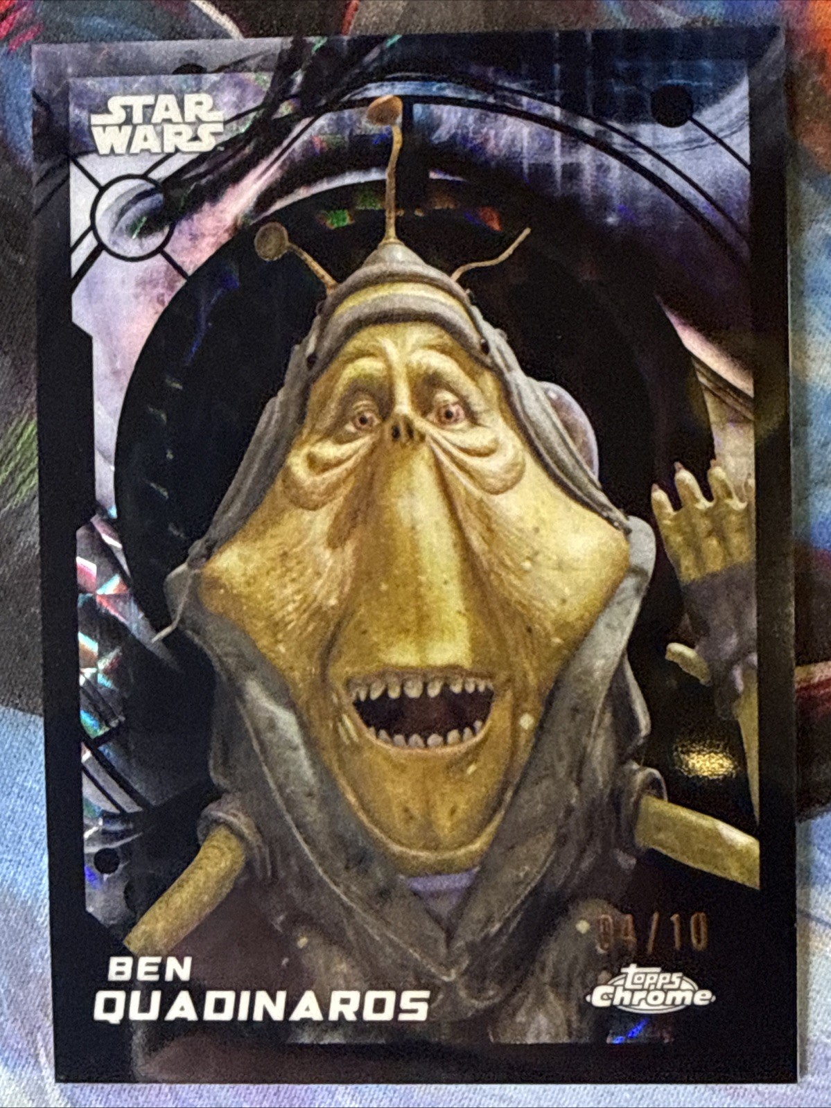Topps 2026 Topps Chrome Star Wars Ben Quadinaros Black Refractor  /10 🔥
