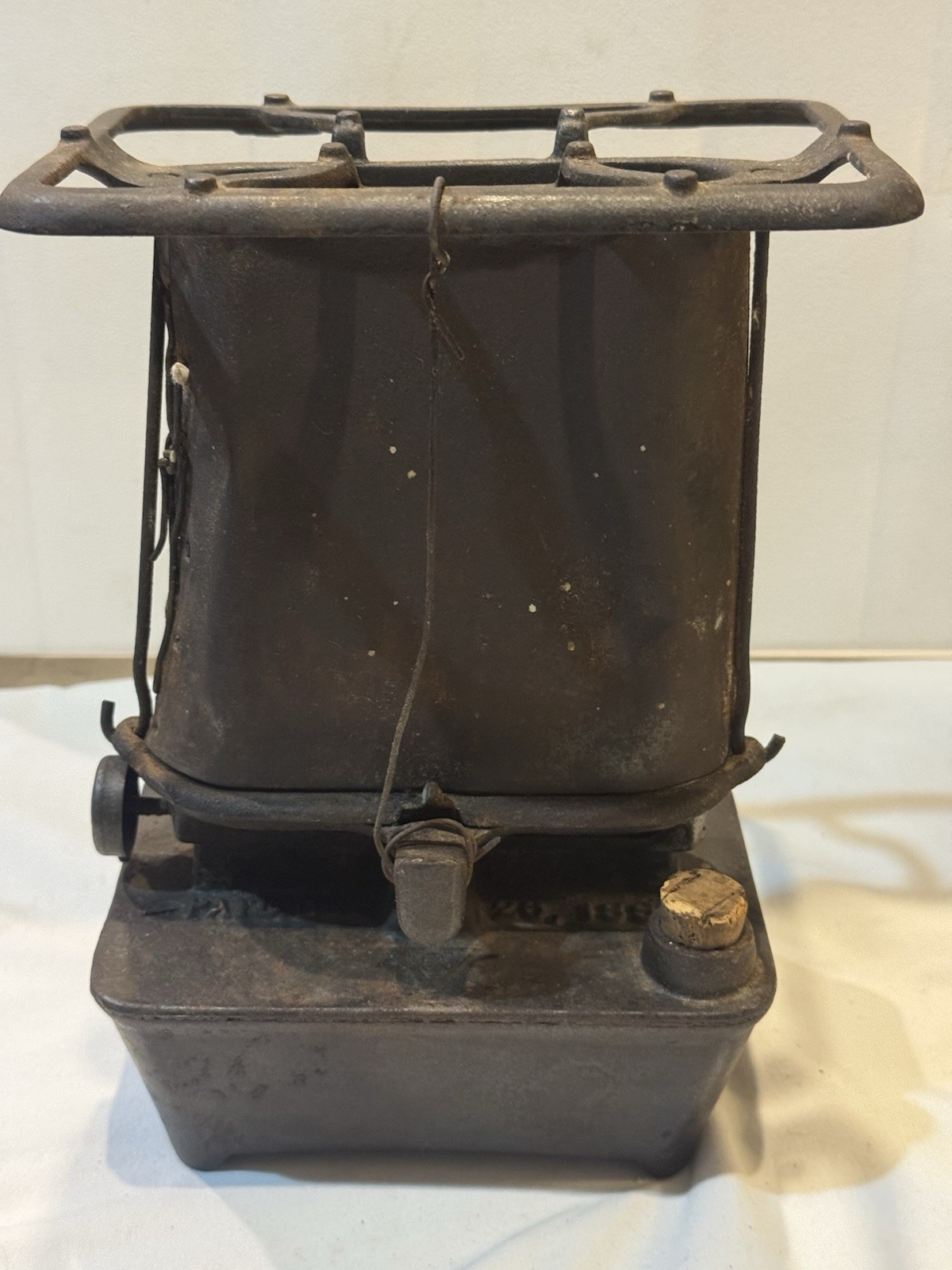 VTG ANTIQUE KEROSENE SAD IRON HEATER STOVE BURNER SUMMER-GIRL #1