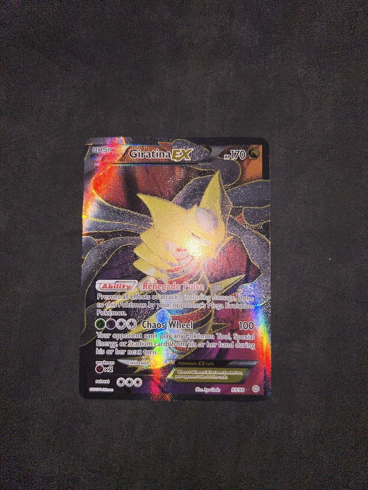 Giratina EX Full Art 93/98 - XY Ancient Origins - Pokemon Card Ultra Rare 