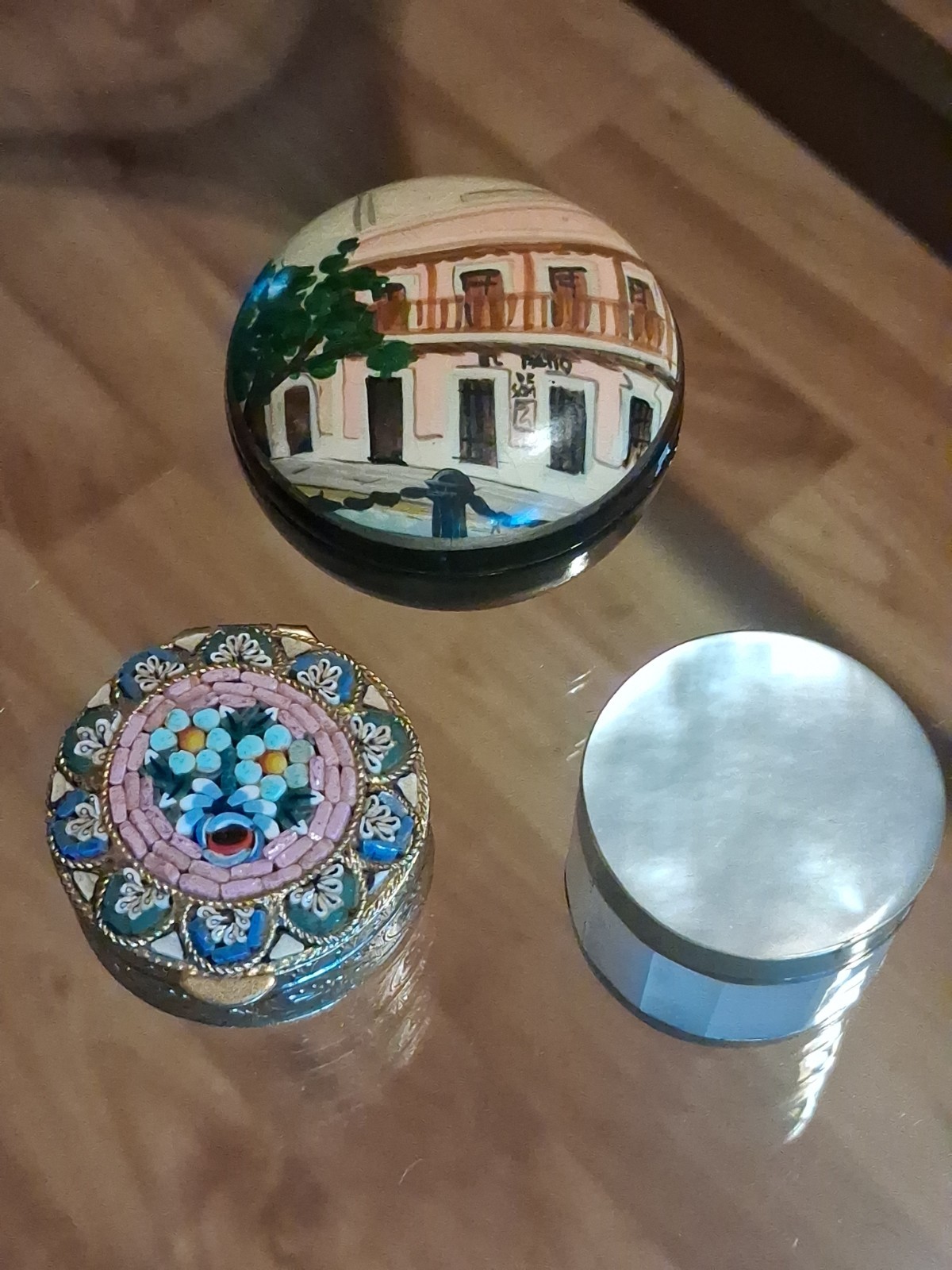 Vintage 3pc Trinket/Pill Box Lot