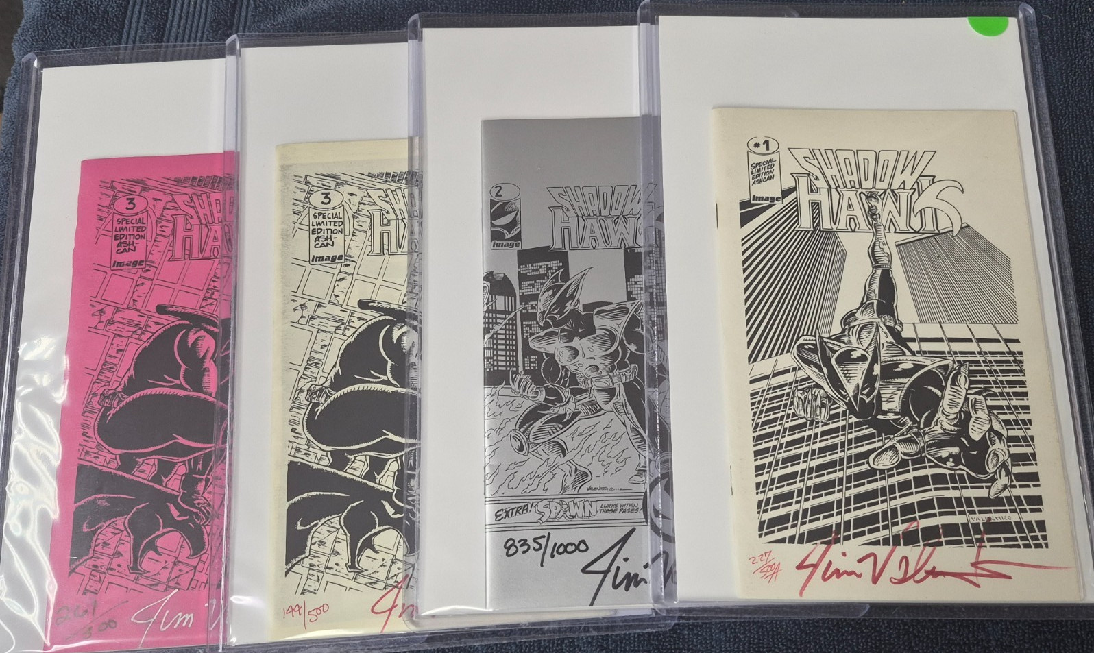 Image Shadowhawk Ashcan Set Valentino Signed Numbered $10 FLAT COMBINED SHIPPING