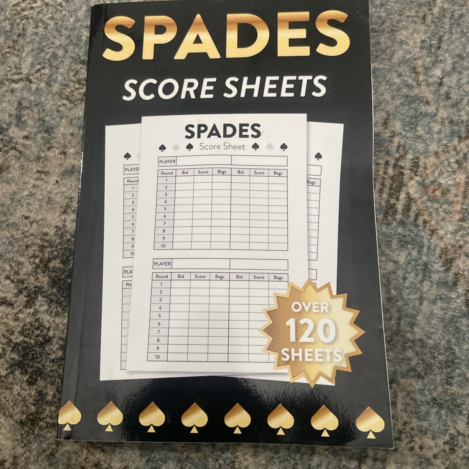 Spades Score Sheets: Over 120 Score Cards for Spades Card Game