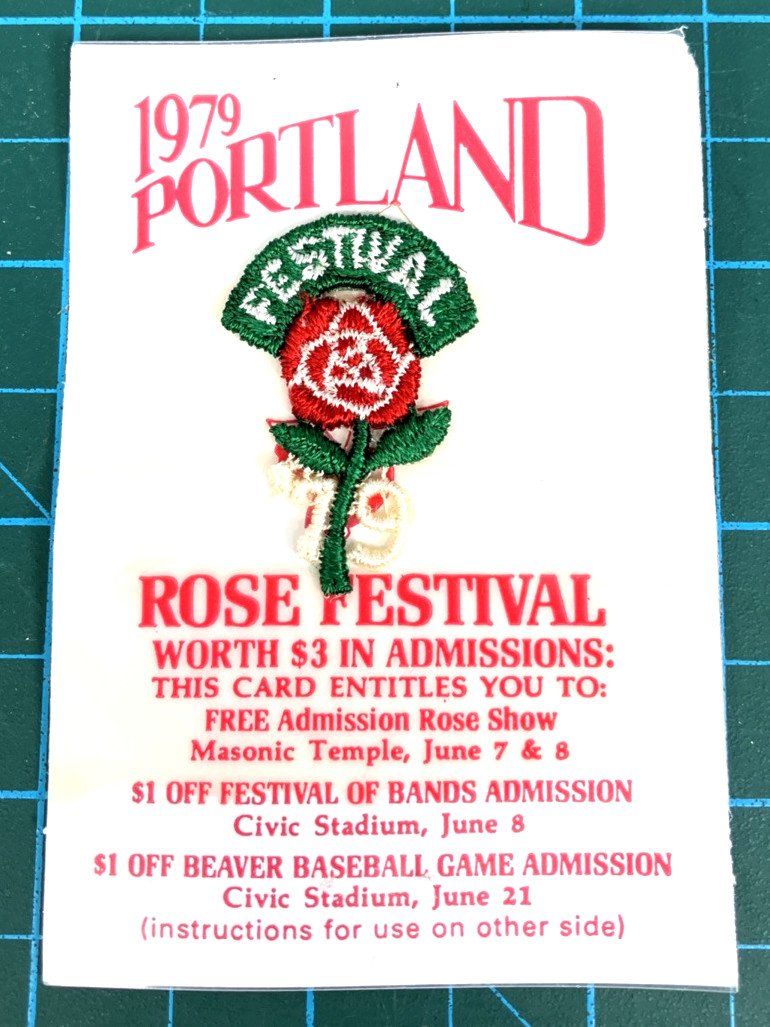 Vintage 1979 Portland Oregon Rose Festival 1-1/2