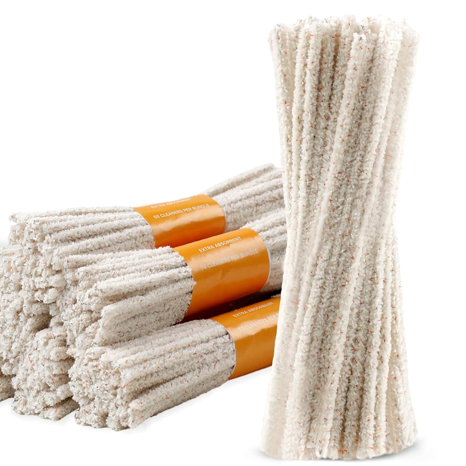 300 Pack Pipe Cleaners Pipe, 6-Inch Pipe Cleaners Bulk, Cotton and Plastic Pipe