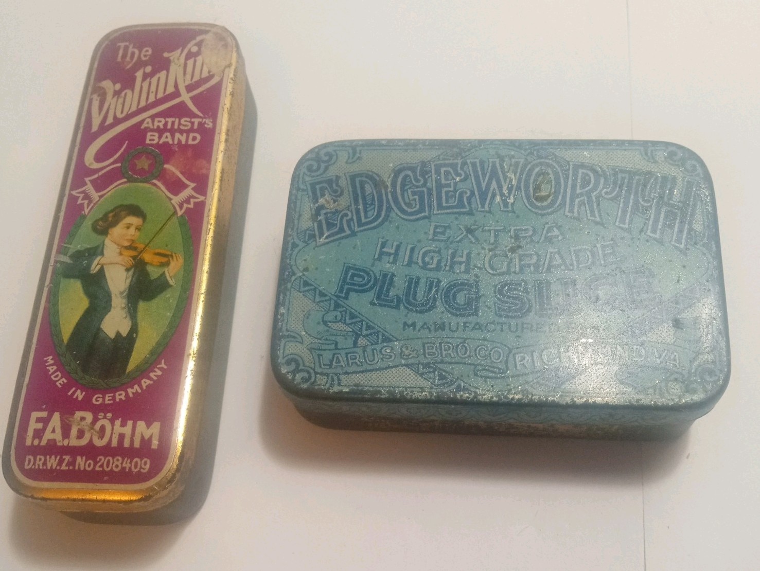 2 Vtg Tobacco Tins - Edgeworth & J G Dill\'s
