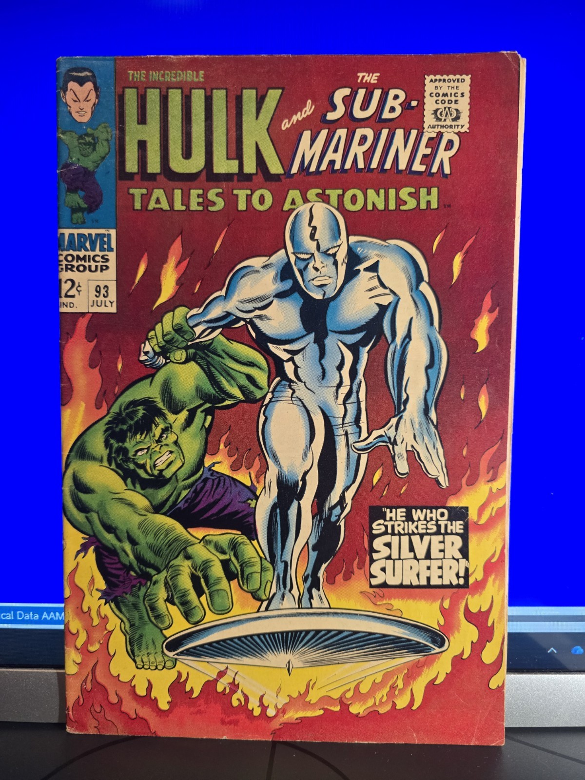 TALES TO ASTONISH No. 93 Hulk/Silver Surfer Iconic cover art. Nice Mid Grade