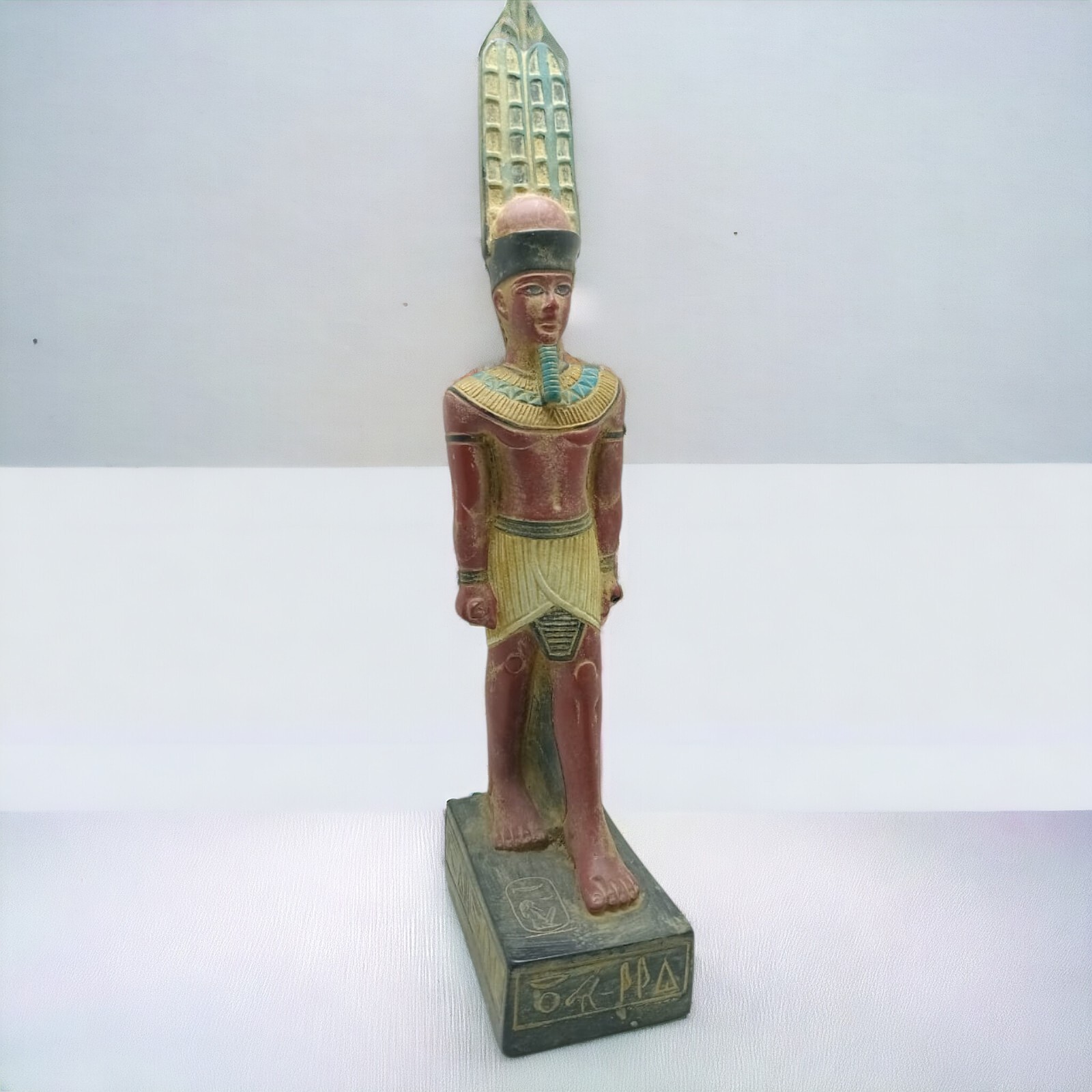Ancient Egyptian Amun Ra God Unique Statue Antique Pharaonic Mythology BC