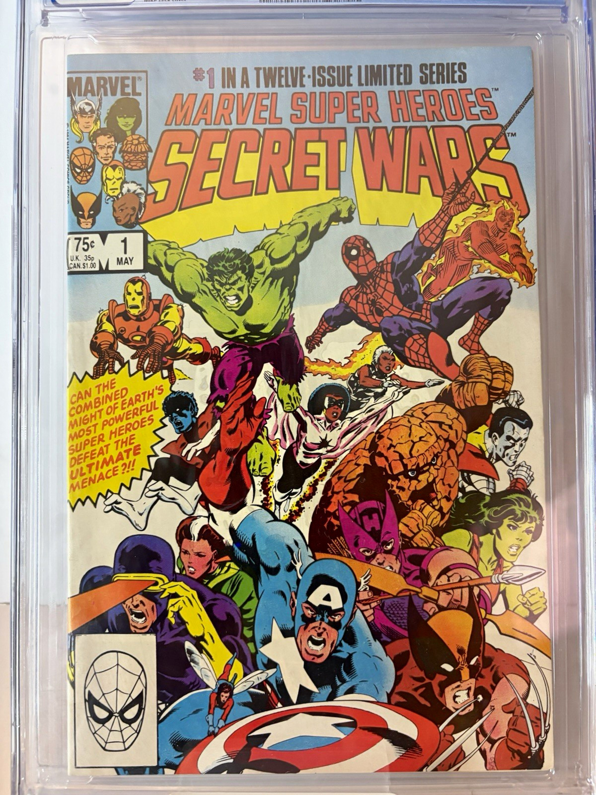 Marvel Comics Marvel Super Heroes Secret Wars #1 CGC 9.4 1984 Spider-Man Hulk