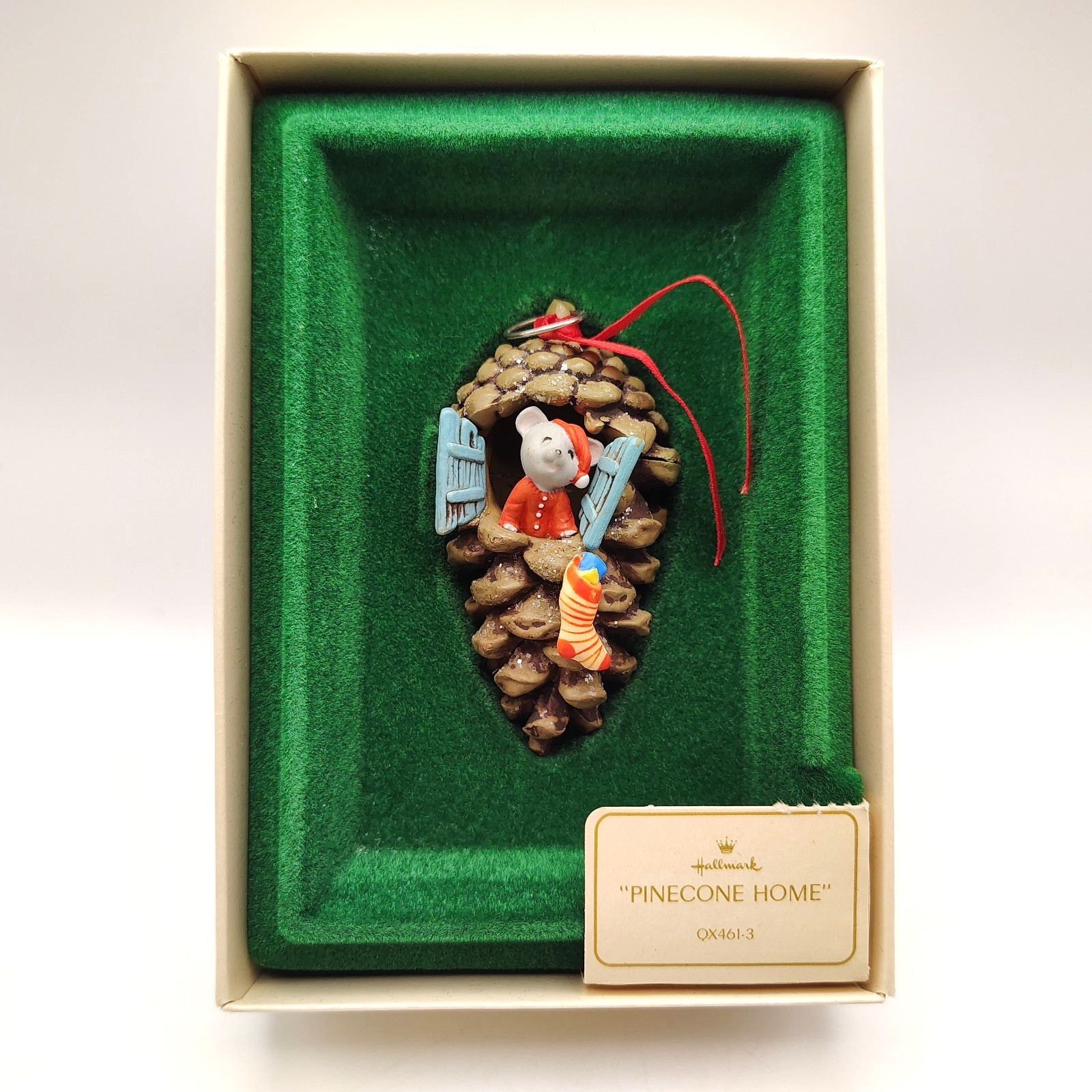 Hallmark Ornament Pinecone Home Vintage 1982 Christmas Ornament