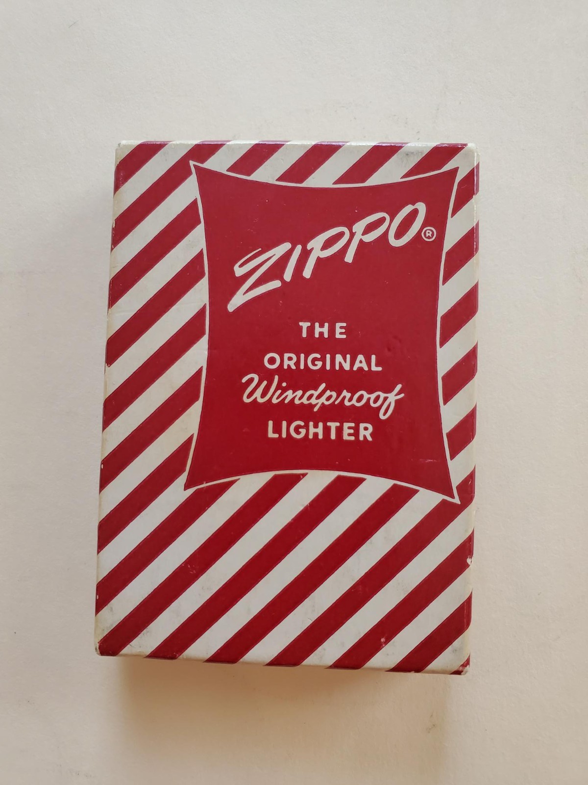 Vintage 1950s Brushed Chrome ZIPPO Un-Used Lighter in Original Box Pat 2517191