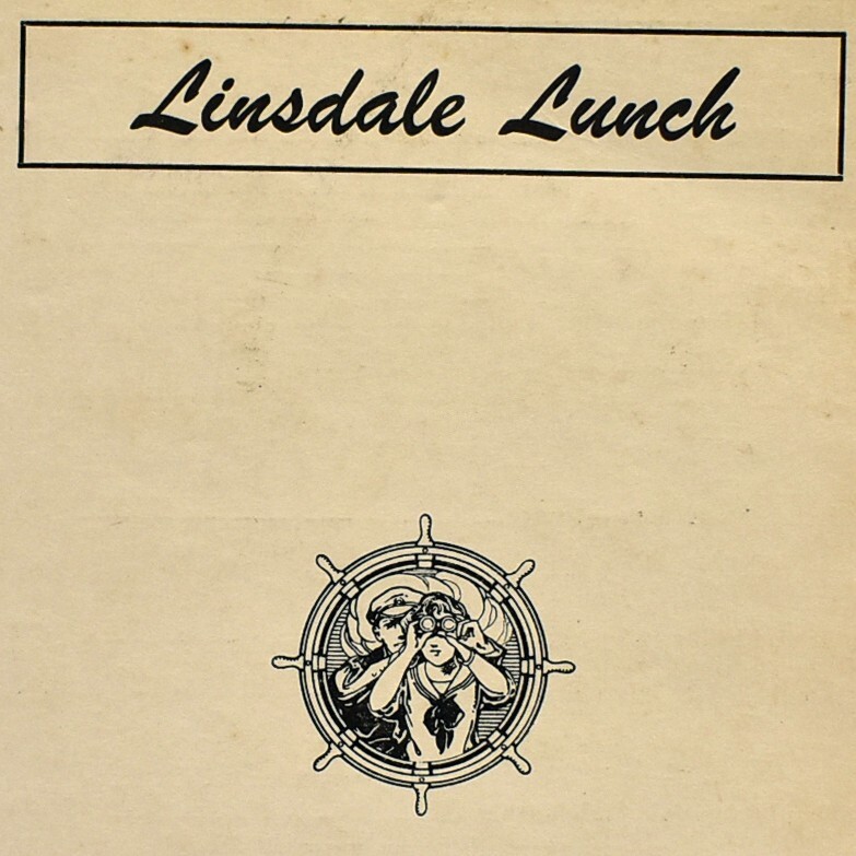 Vintage 1930s Linsdale Lunch Cafe Restaurant Menu Detroit Michigan