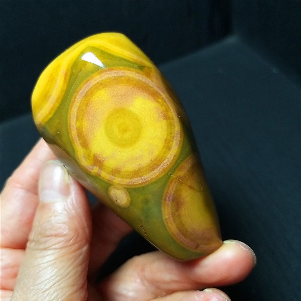 Rare 140G Natural Polished Orbicular Ocean Jasper Conformal Reiki Healing  A4442