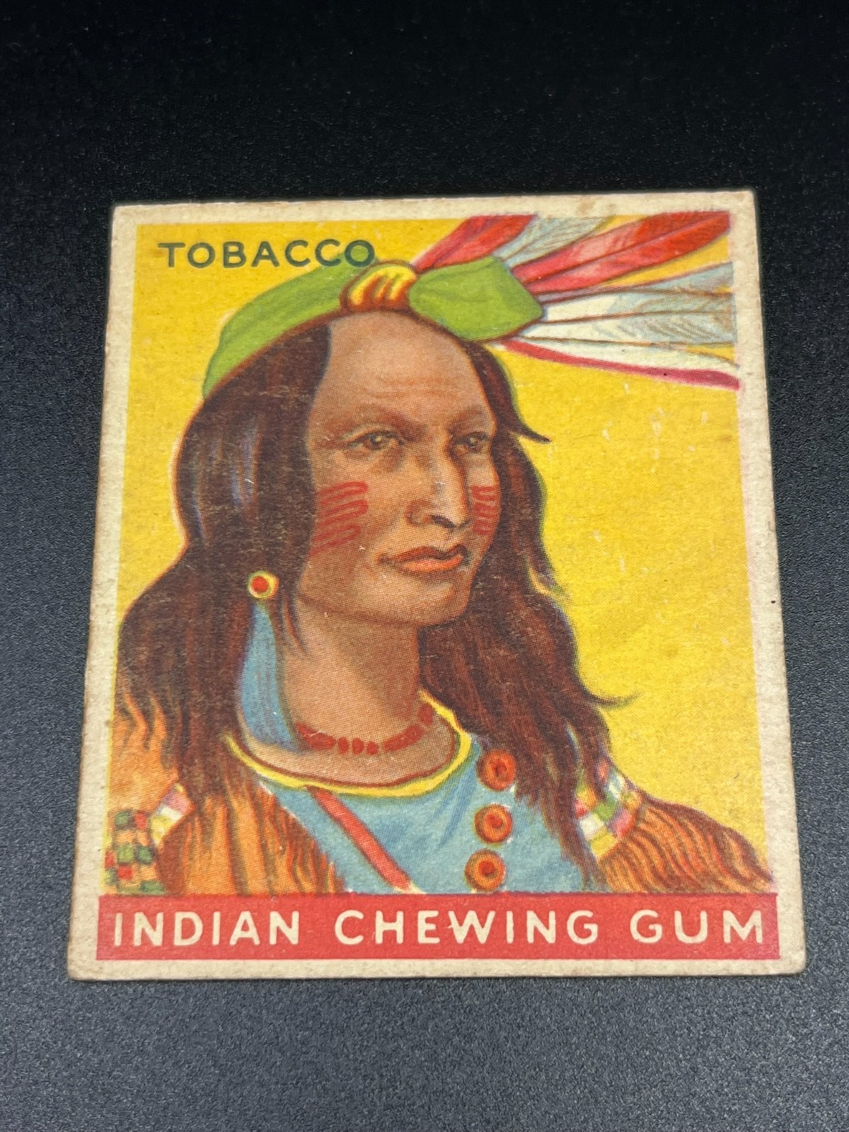 1933 Goudey Indian Gum R73 #123 Tobacco 192 Back Vintage Card