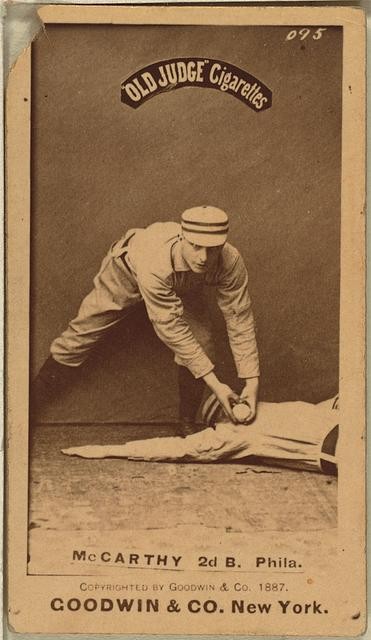 Philadelphia Quakers Tommy McCarthy 1880s Baseball Card Second Baseman