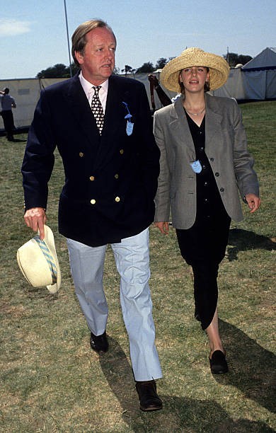 Andrew Parker Bowles daughter at Cartier Polo during Andrew Parker- Old Photo