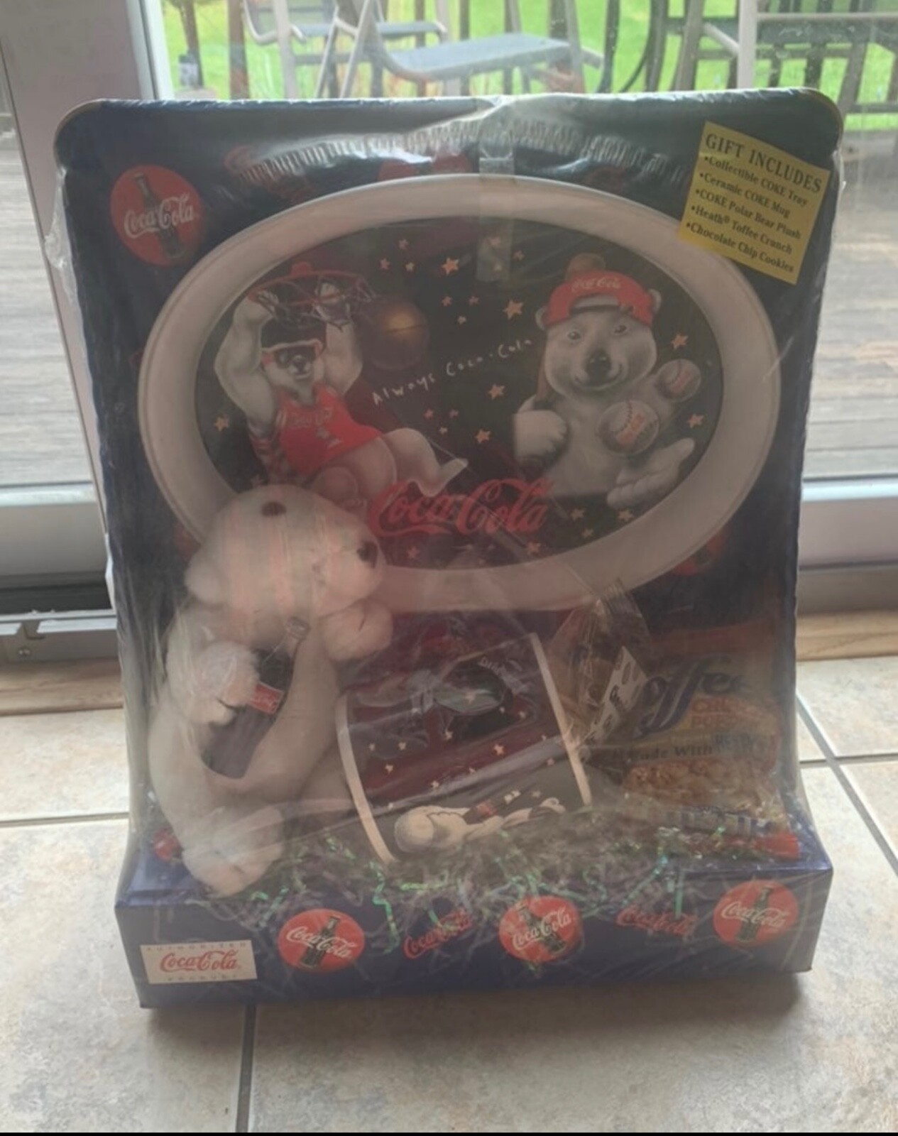 1997 Coca Cola Unopened Sorts Gift Set “Always Coca Cola” Baseball & BasketBall