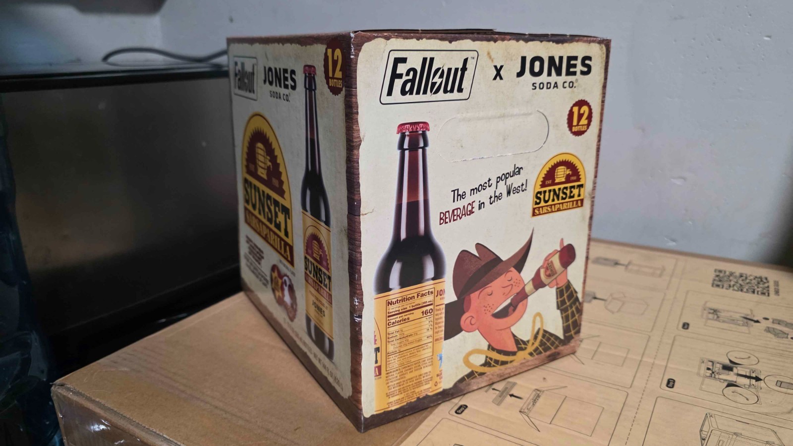 Jones Soda Co Fallout - Sunset Sarsaparilla Case of 12 Bottles Limited Edition