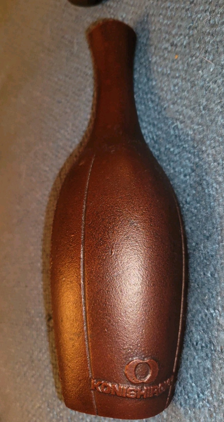 Rare Vintage Konishiroku Cast Iron Corporate Promotional Bottle / Paperweight