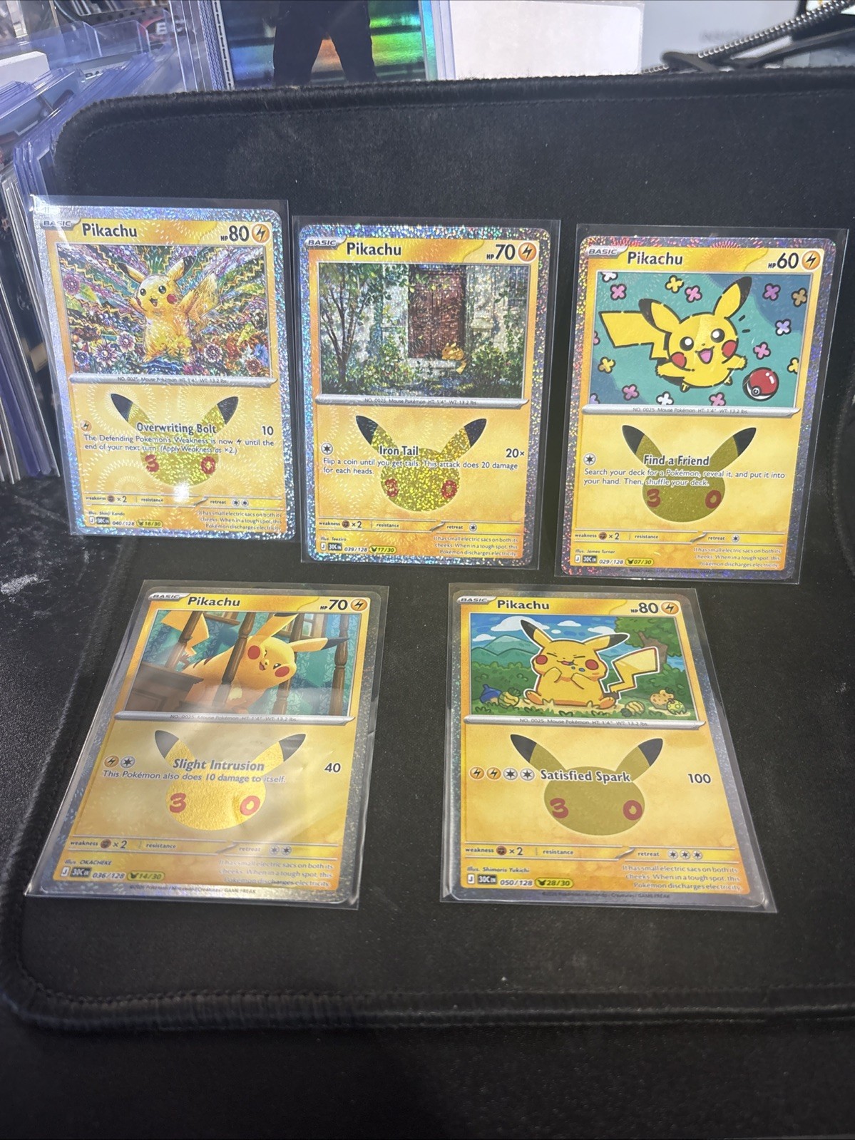 Pokémon Celebrations 30th Anniversary Lot of 5 Pikachu NO DOUBLES NM PACK FRESH