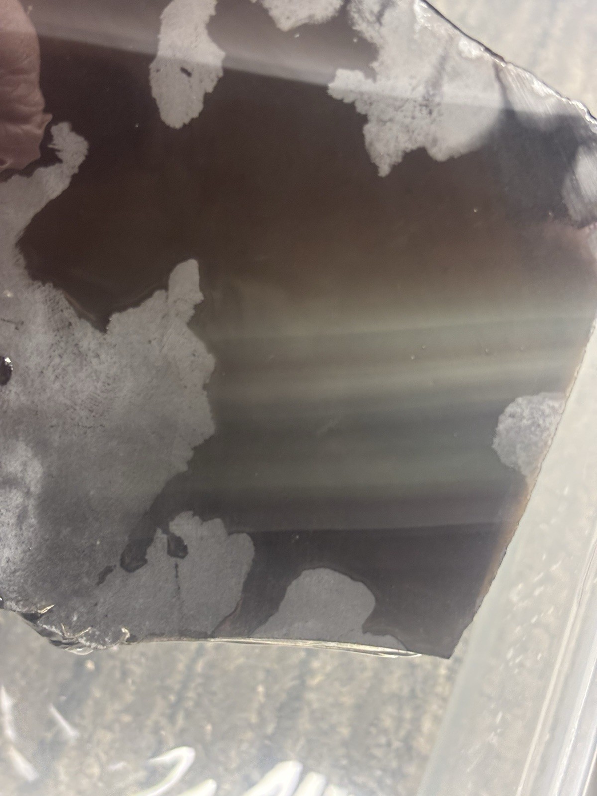 Beautiful Rainbow Obsidian Slab For Flint Knapping 5 1/4 X 4 1/2 Nice Thick 3/8
