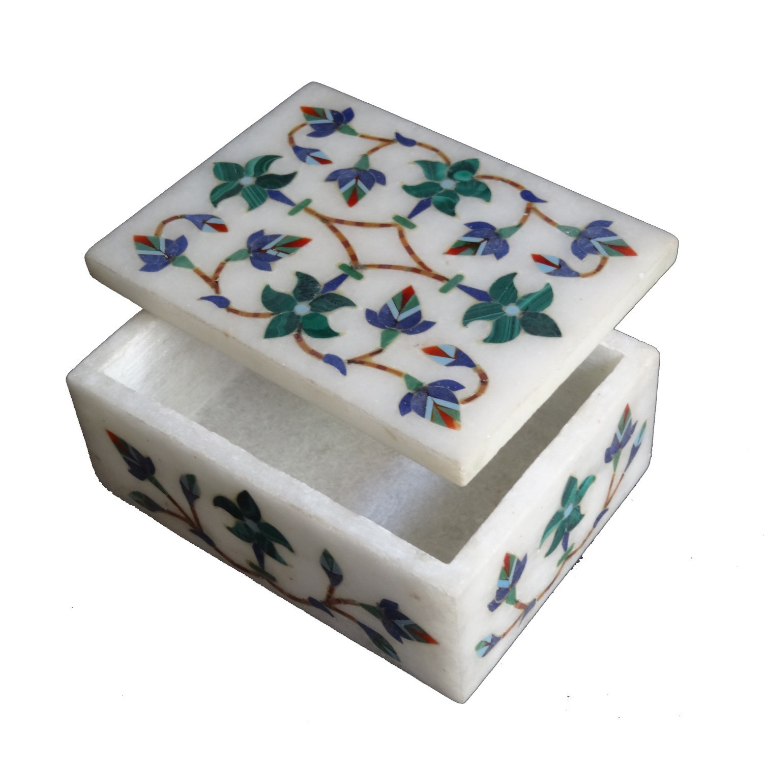 4x3x2 White Marble Jewelry Box Organizer with Lid Luxury Stone Storage Case 4x3x2 White Marble Jewelry Box Organizer with Lid Luxury Stone Storage Case