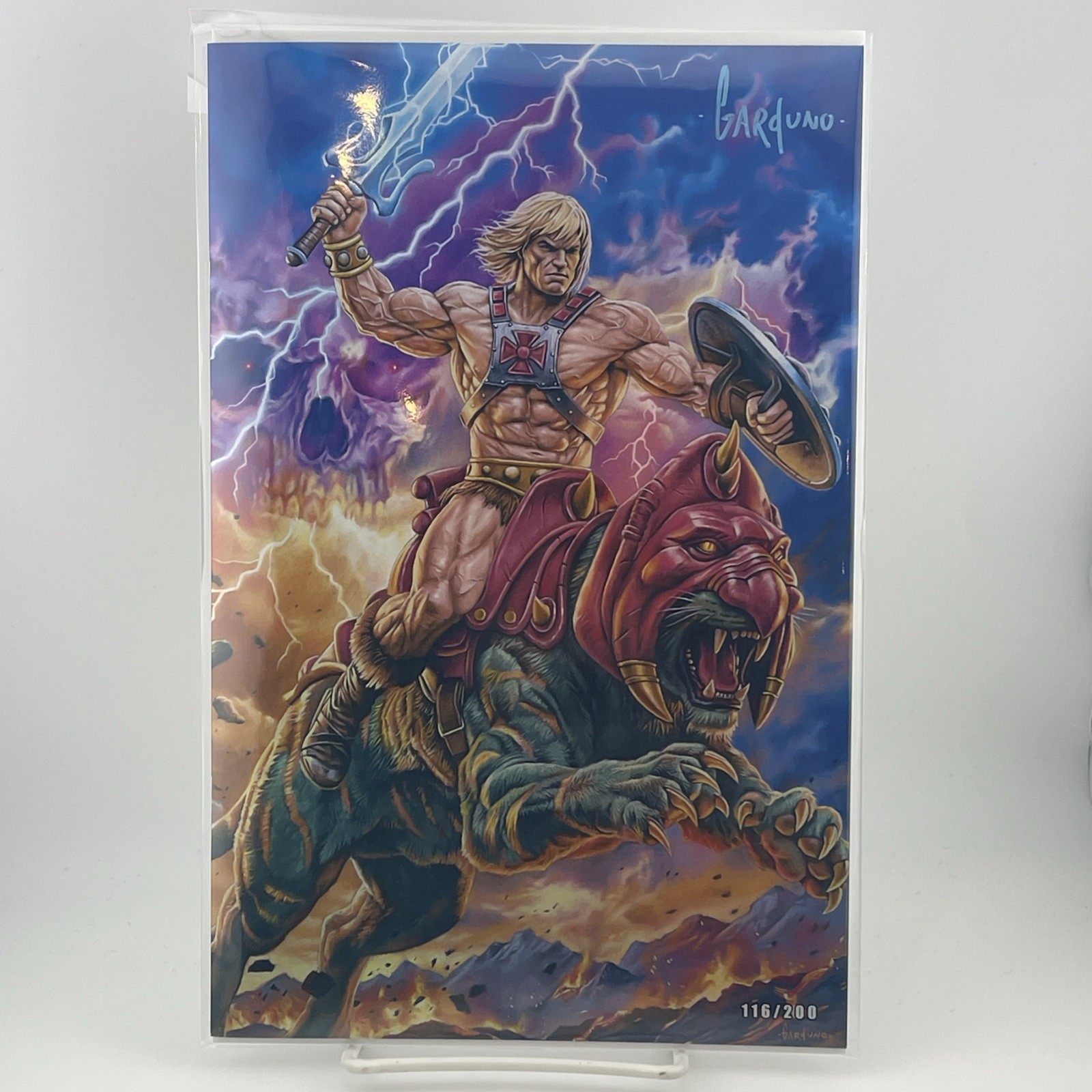 He-Man Sovereign of the Emerald Roar Signed Victor Garduno Foil LTD 200 w/COA He-Man Sovereign of the Emerald Roar Signed Victor Garduno Foil LTD 200 w/COA