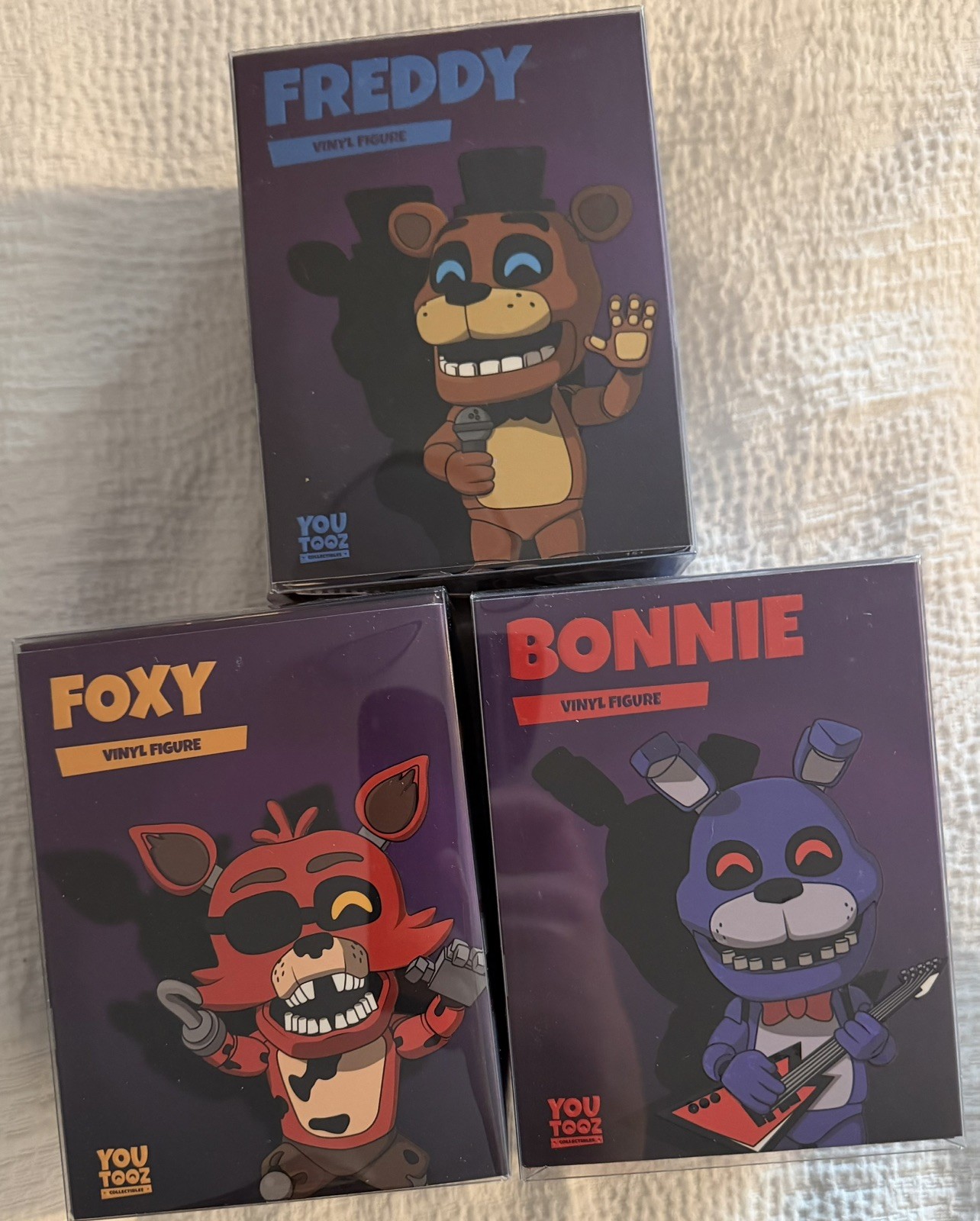 YOUTOOZ - FIVE NIGHT’S AT FREDDYS BUNDLE LOT OF 3: FREDDY, FOXY, BONNIE
