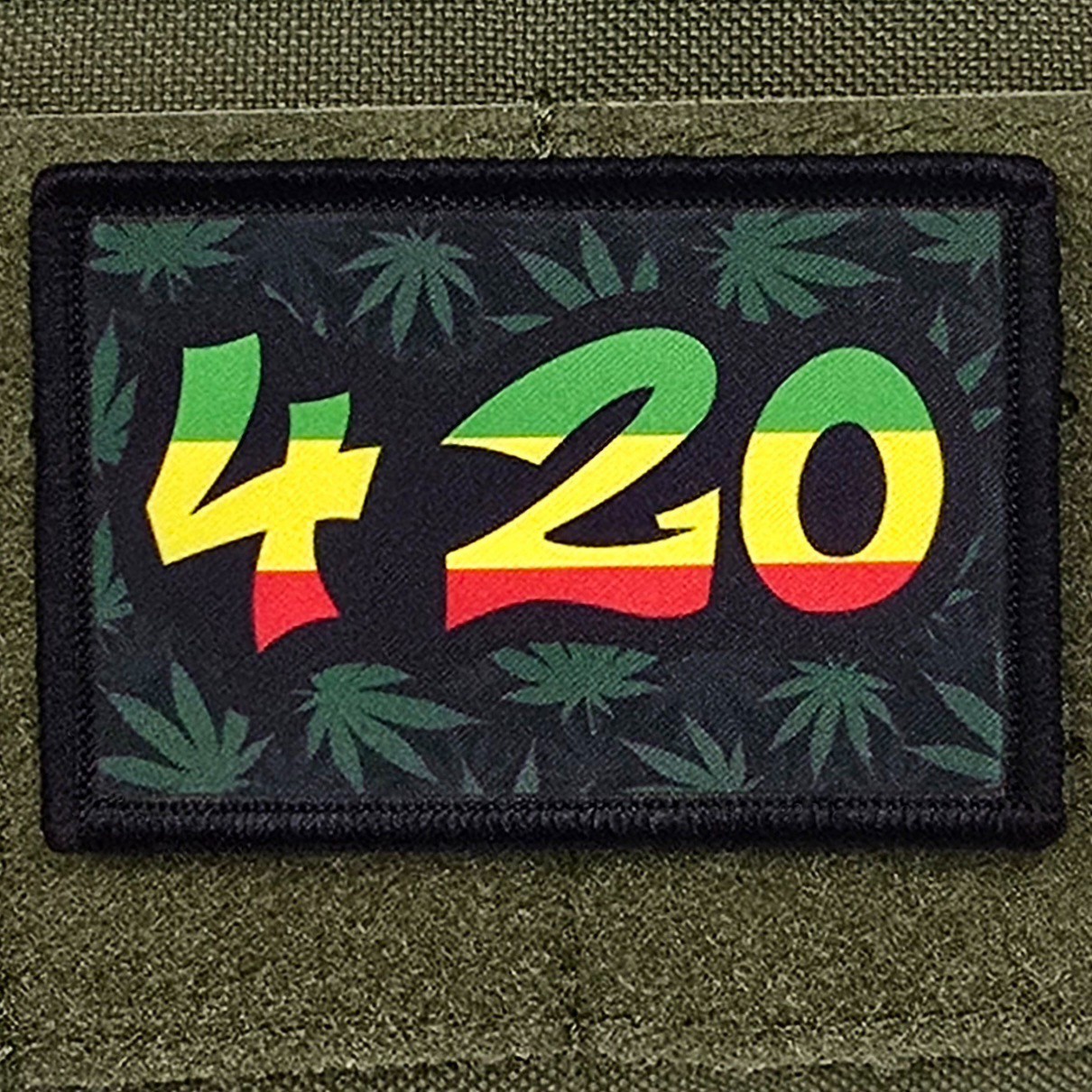 420 Patch Moral Tactical Weed Meme Military Army Chronic Hook & Loop 3x2