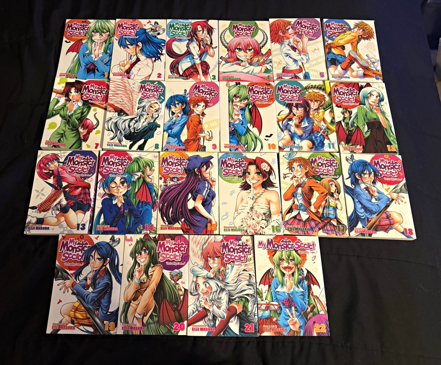 My Monster Secret Manga Lot Vol 1-22 English Eiji Masuda