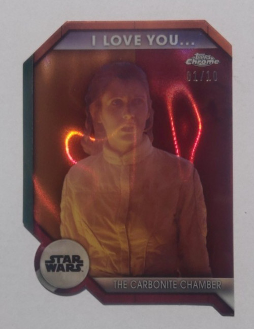 2024 Topps Chrome Star Wars #ILY-5A The Carbonite Chamber I Love You 01/10