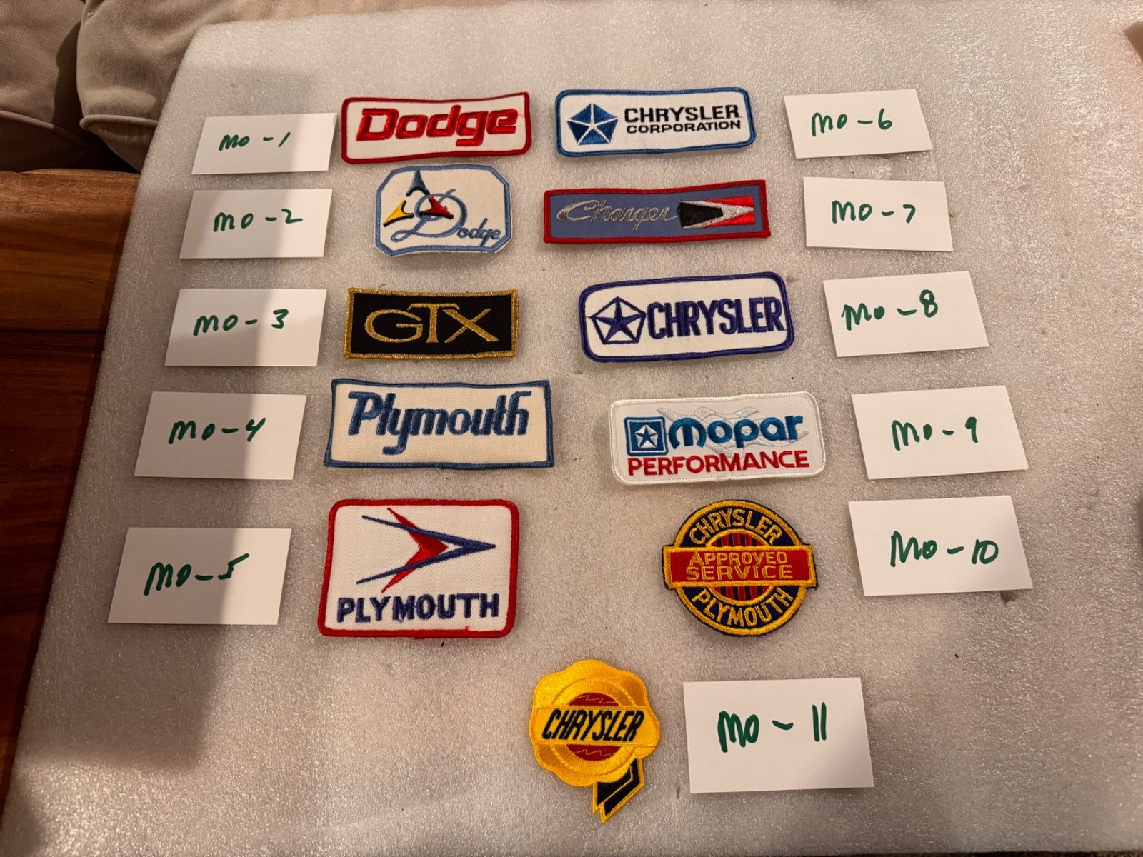 mopar/ plymouth/dodge/chrysler. vintage patches.   new