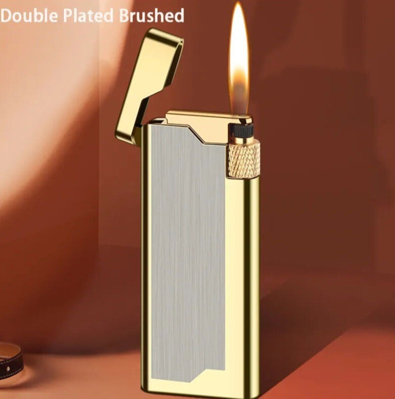 Premium Soft Flame Butane Lighter - Sophisticated Flint wheel Pocket Lighter