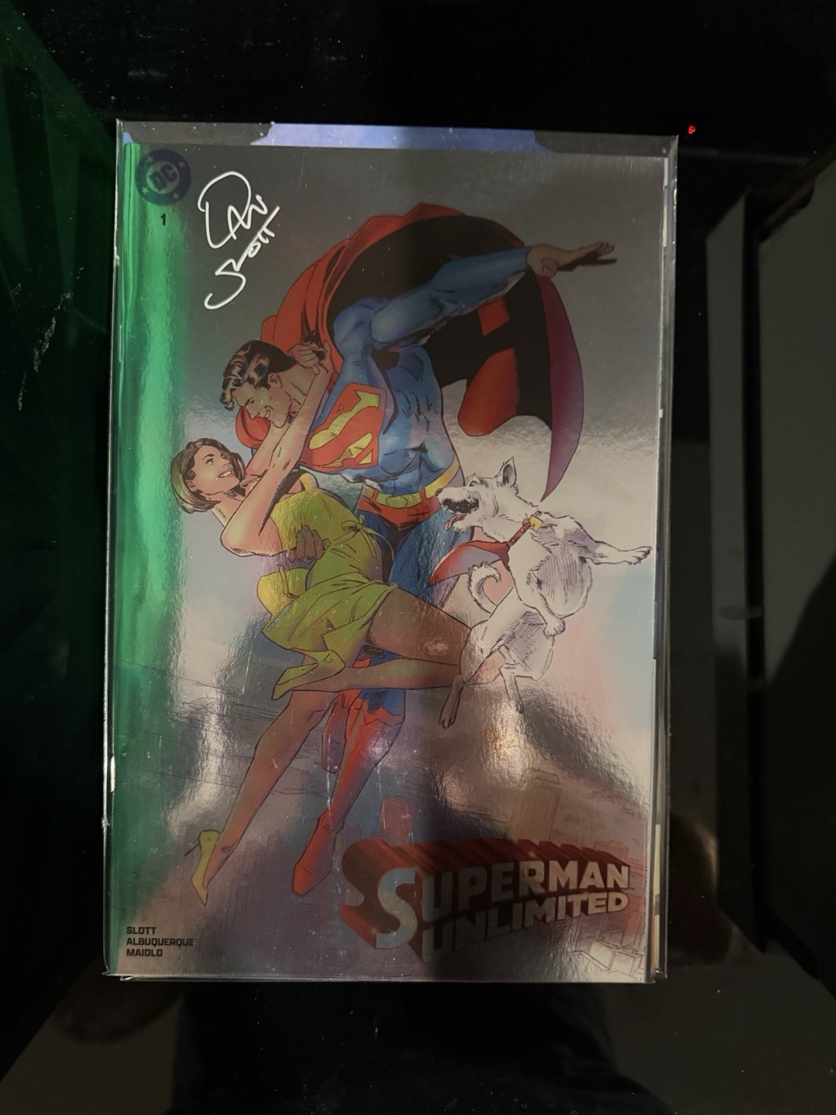 Superman Unlimited #1 SDCC 2025 Clay Mann Foil Variant - Signed by Dan Slott