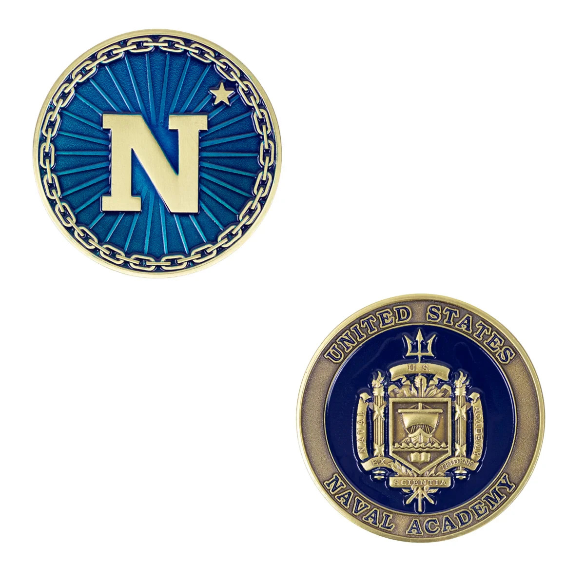 2″ U.S. Naval Academy Challenge Coin — Veteran Owned