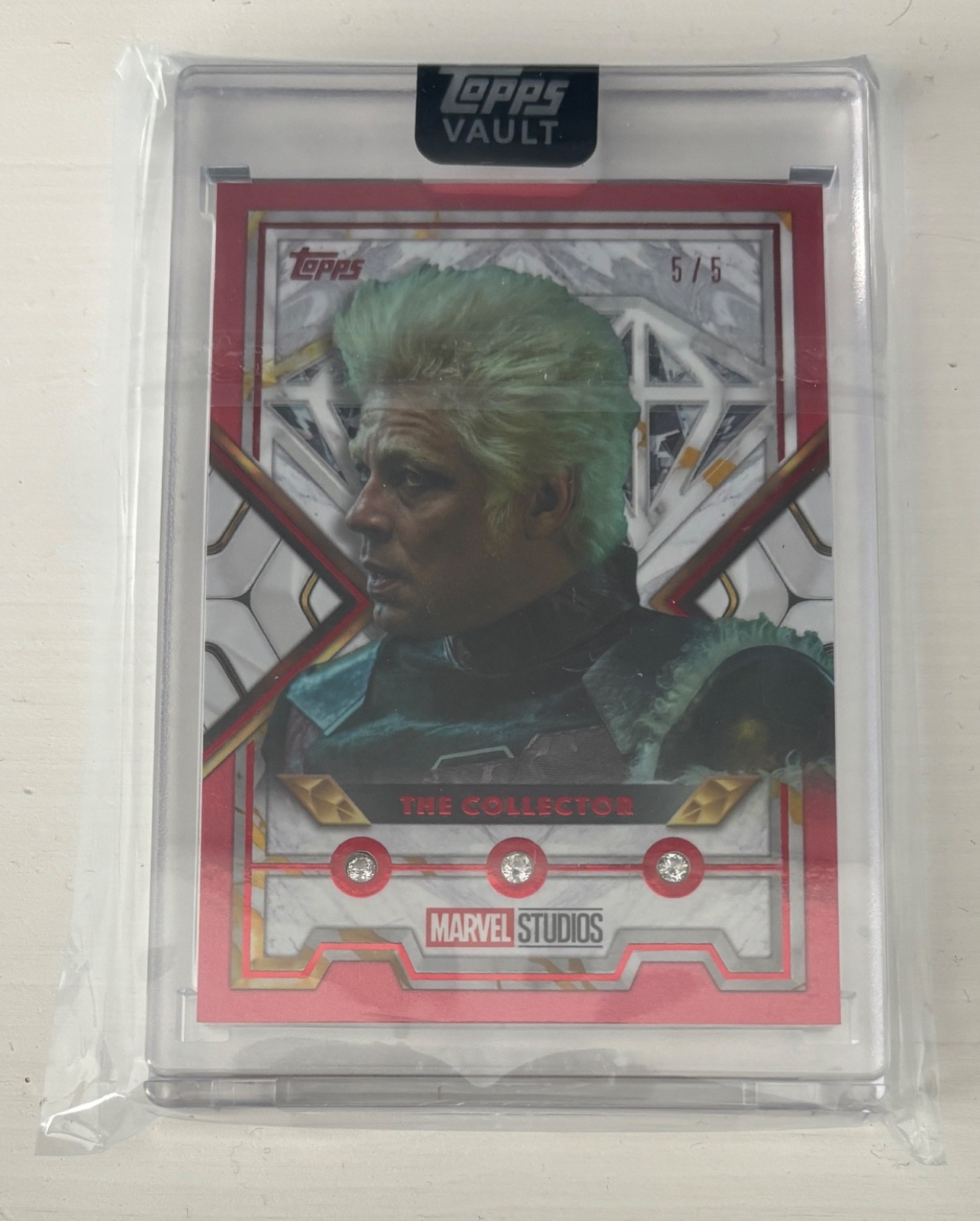 2026 Topps Marvel Vault #MD-74 The Collector Triple Diamond Red /5