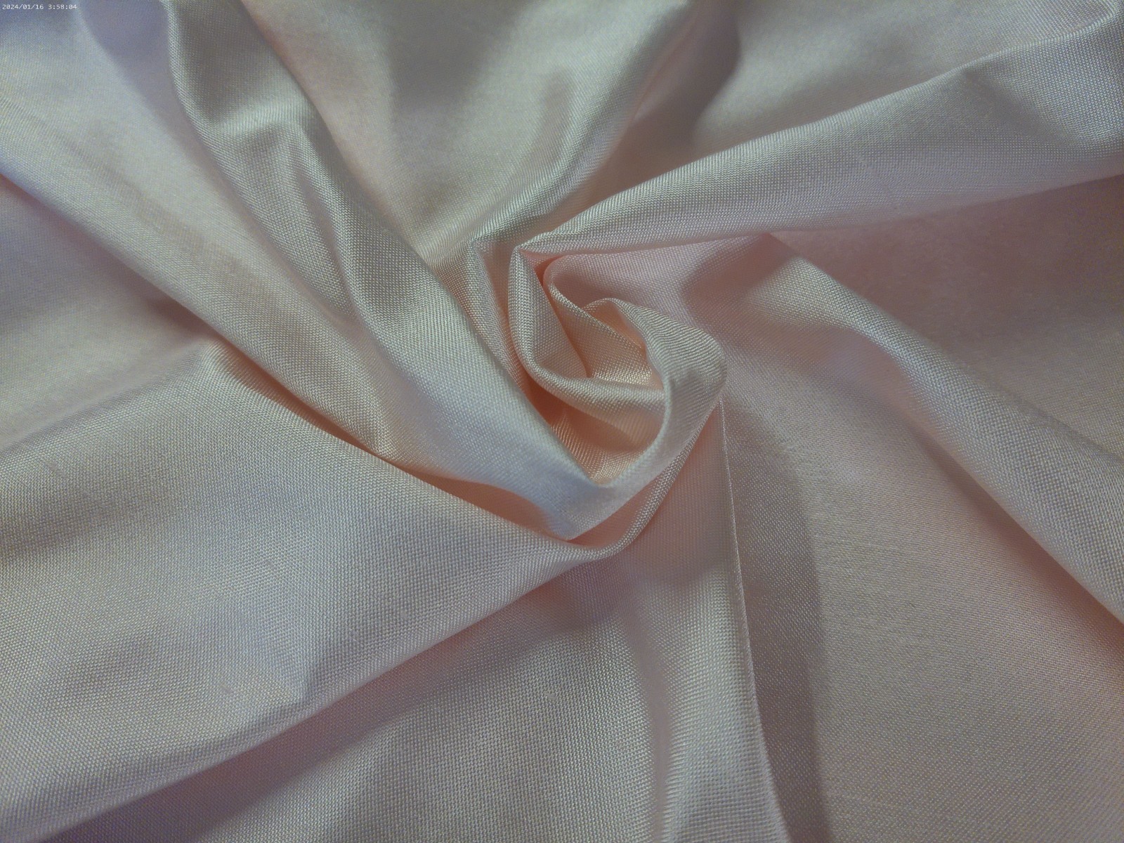 100% Mulberry Silk Taffeta~Ice Pink~18\