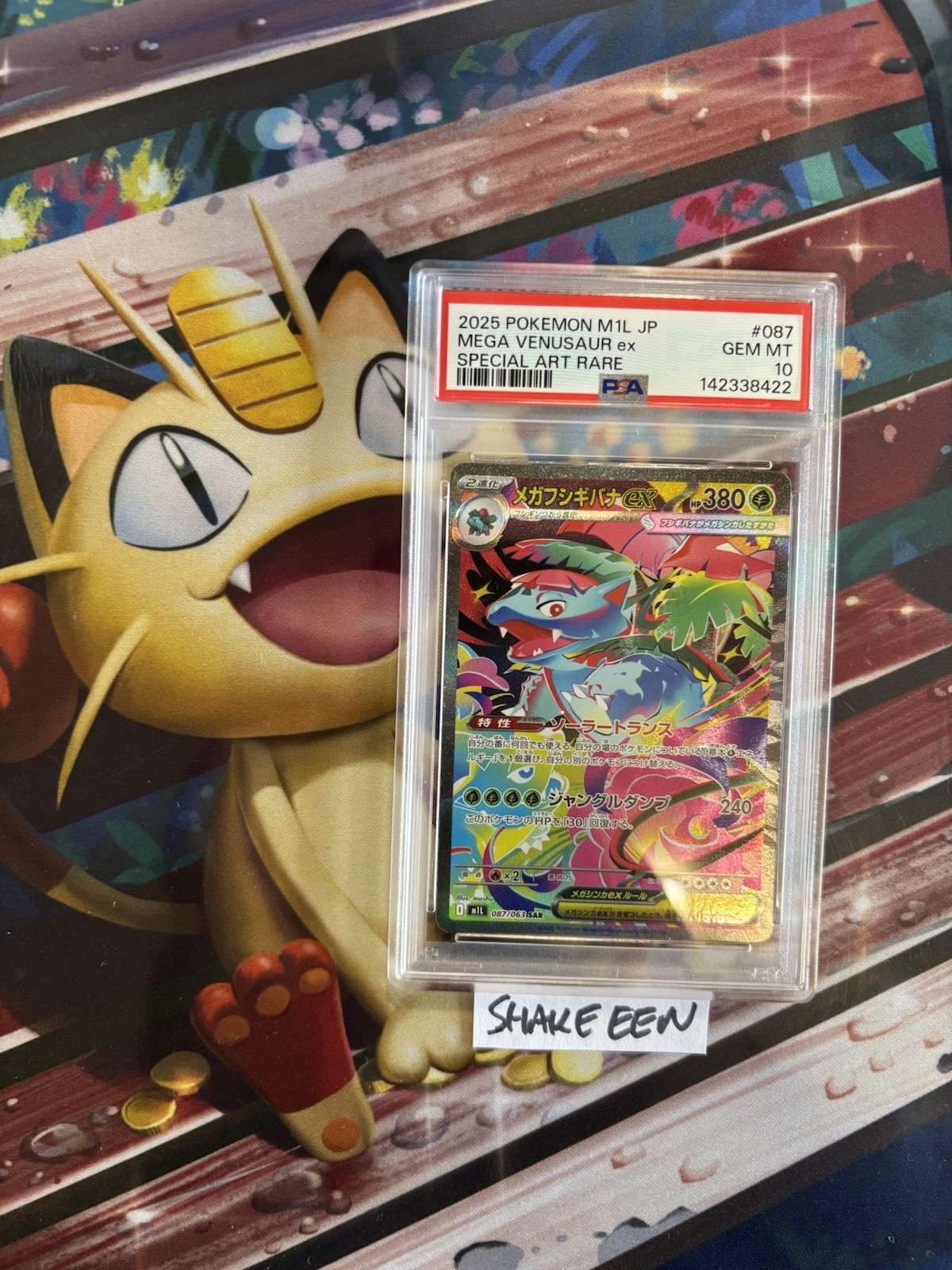 2025 Mega Venusaur EX 087/063 Special Art Rare Pokemon Japanese PSA 10