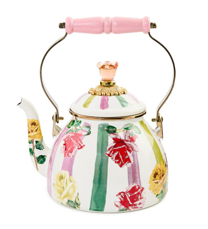 MacKenzie-Childs Garden Gala 2 Quart Tea Kettle