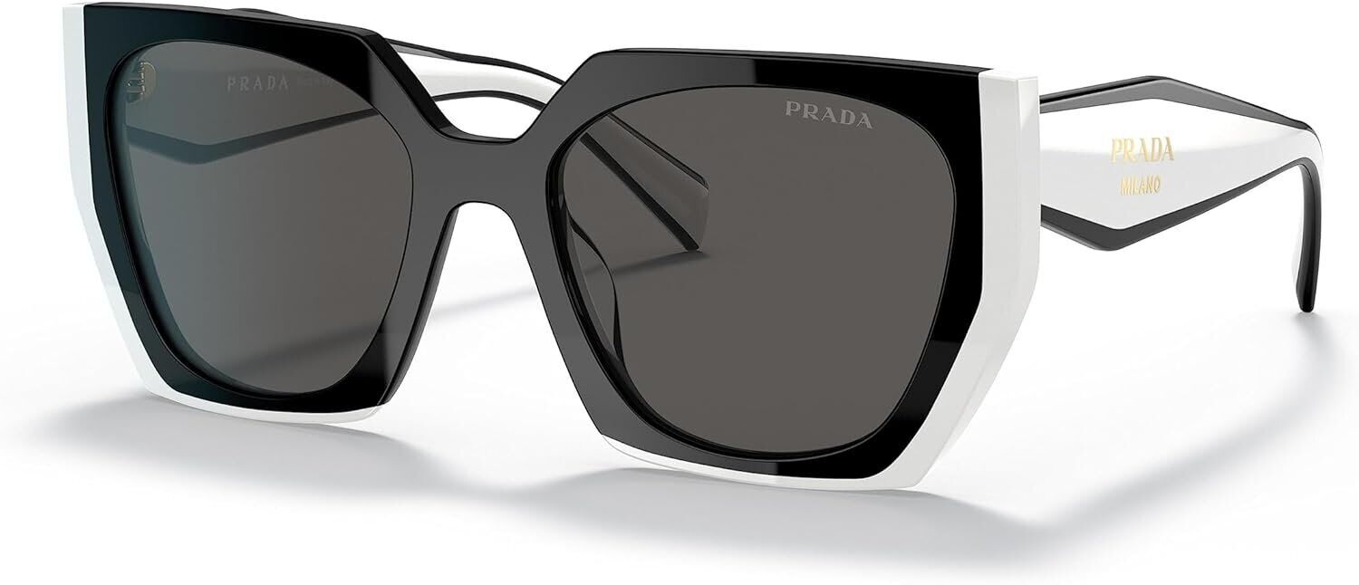 PRADA PR15WS 09Q5S0 54MM Black Talc Dark Grey Women\'s Sunglasses