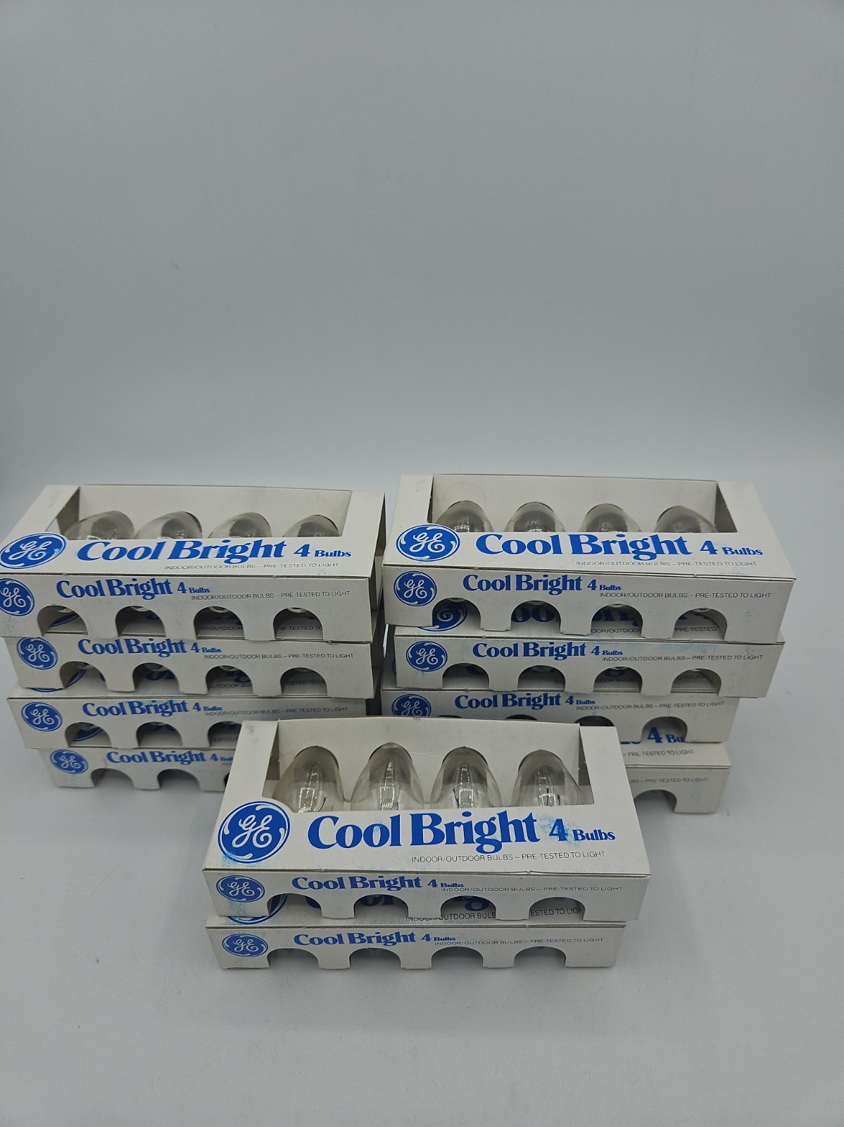 Vintage GE Cool Bright C7 Clear Christmas/Candelabra Lught Bulbs 40 Bulbs Total