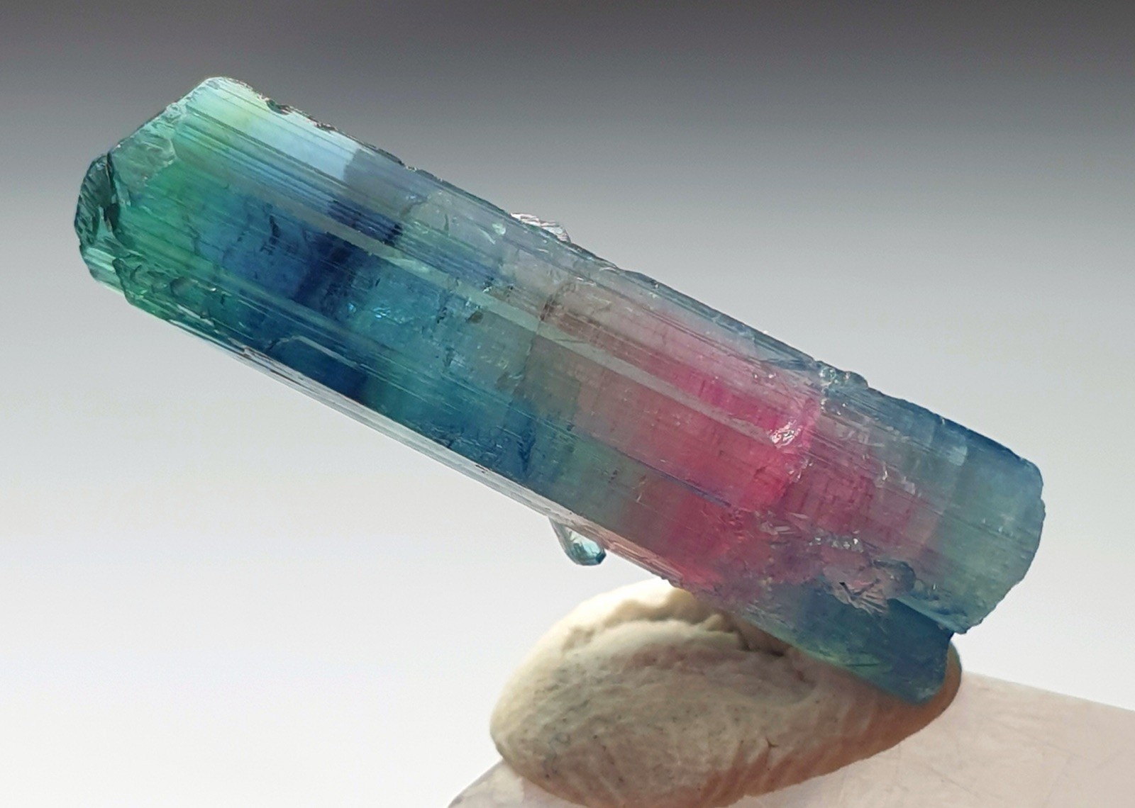 Healing Energy Natural  Tri Colour Tourmaline Crystal From Afghanistan